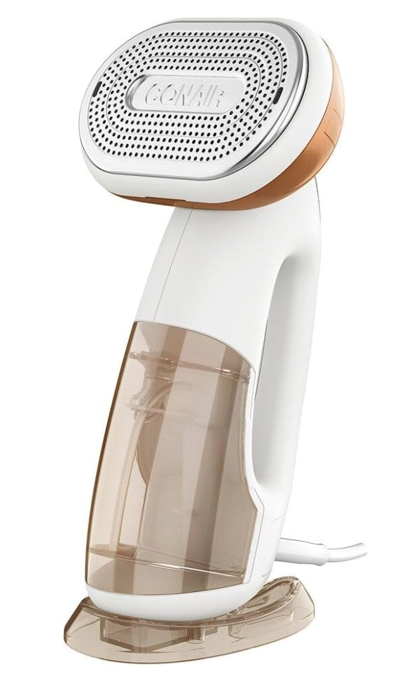 Conair Hand-Held Turbo ExtremeSteam Garment Steamer, Steam and Iron, 2-IN-1 with Turbo, One Size, Gold/White