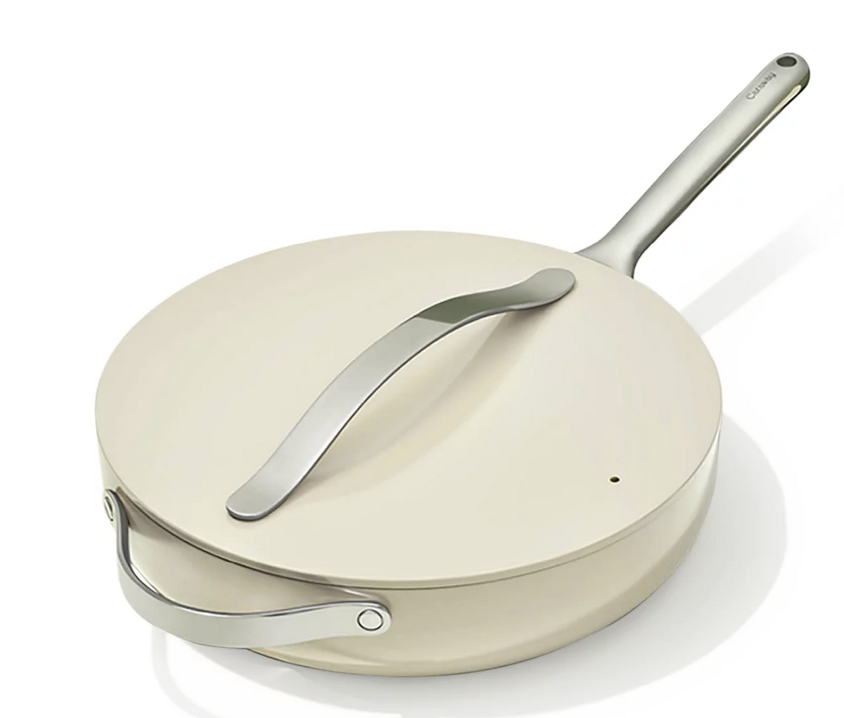 CarawayNon Toxic Ceramic Non Stick Saute Pan & Lid