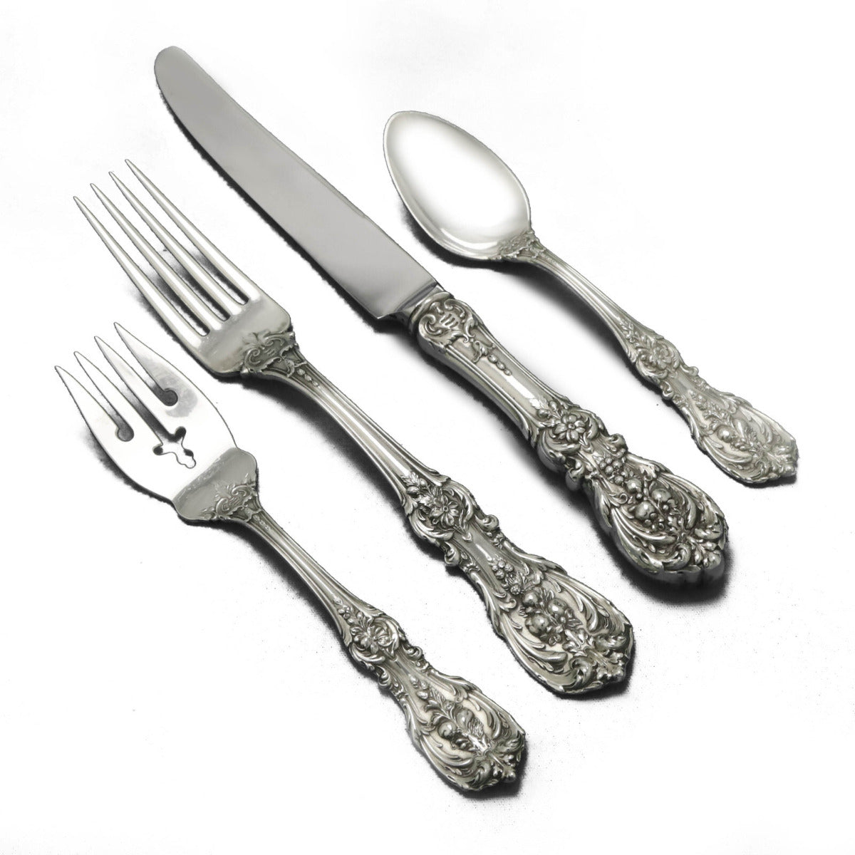 4 Piece Place-Sized Sterling Silver Place Setting "Francis 1st" by Reed & Barton