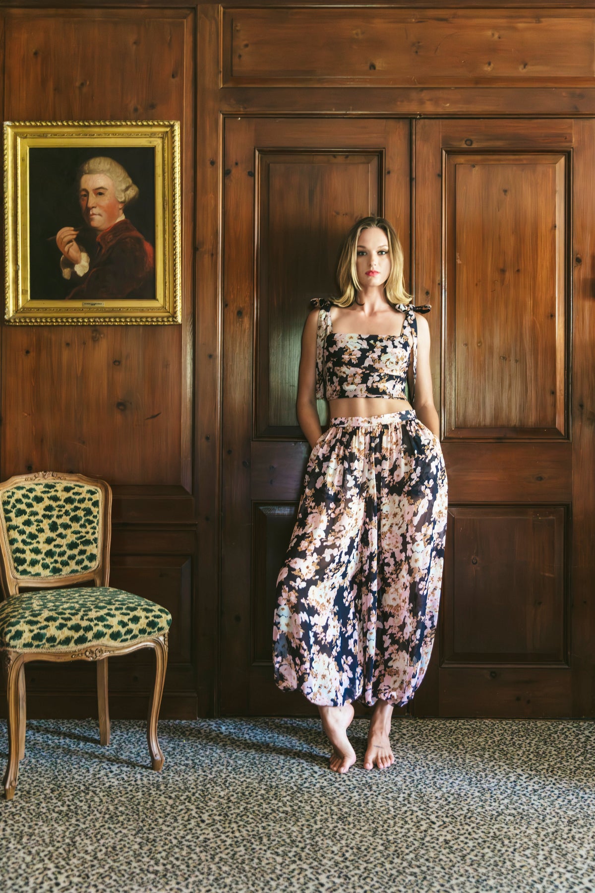 Daria Top in Wildair Navy