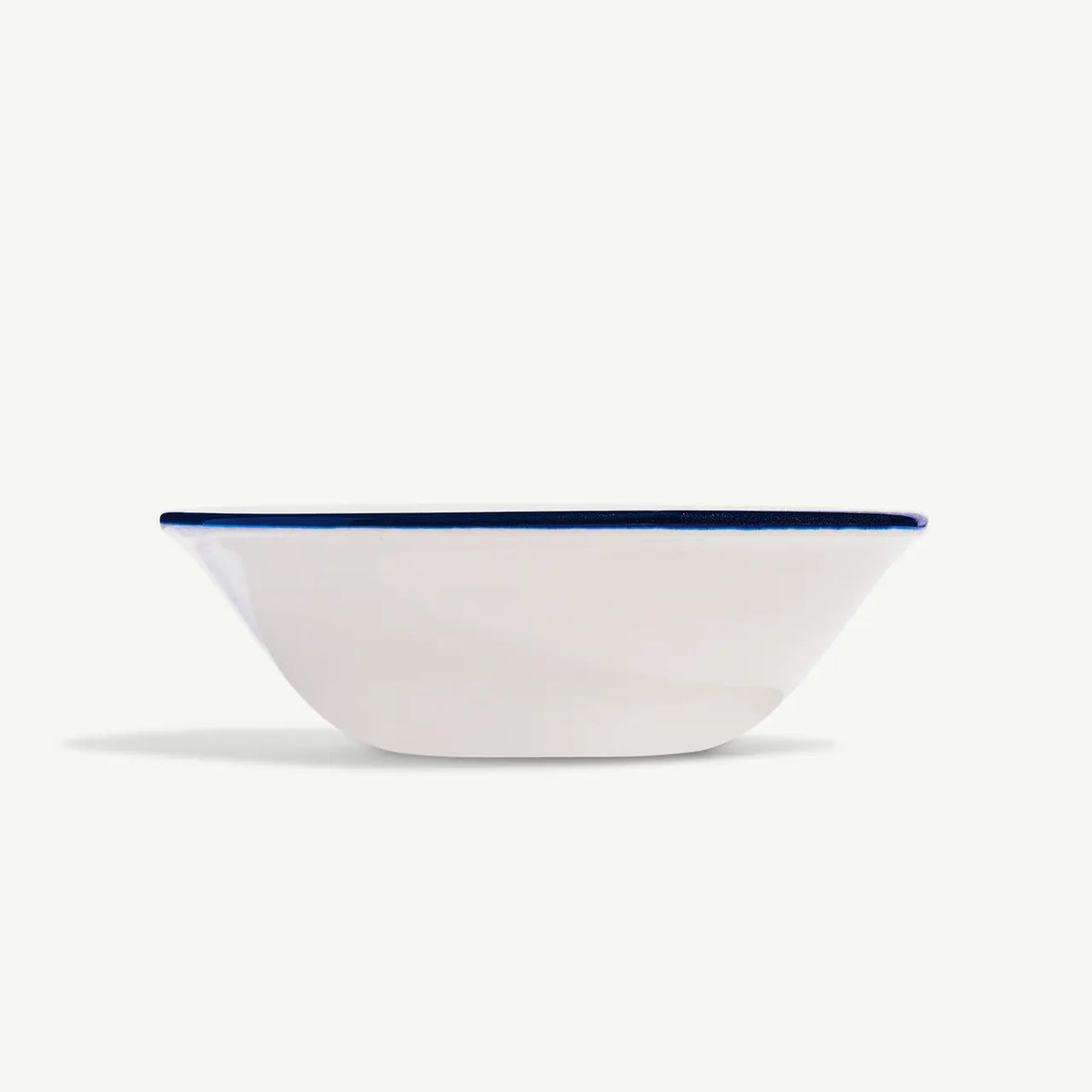 Side Bowls in Navy Rim