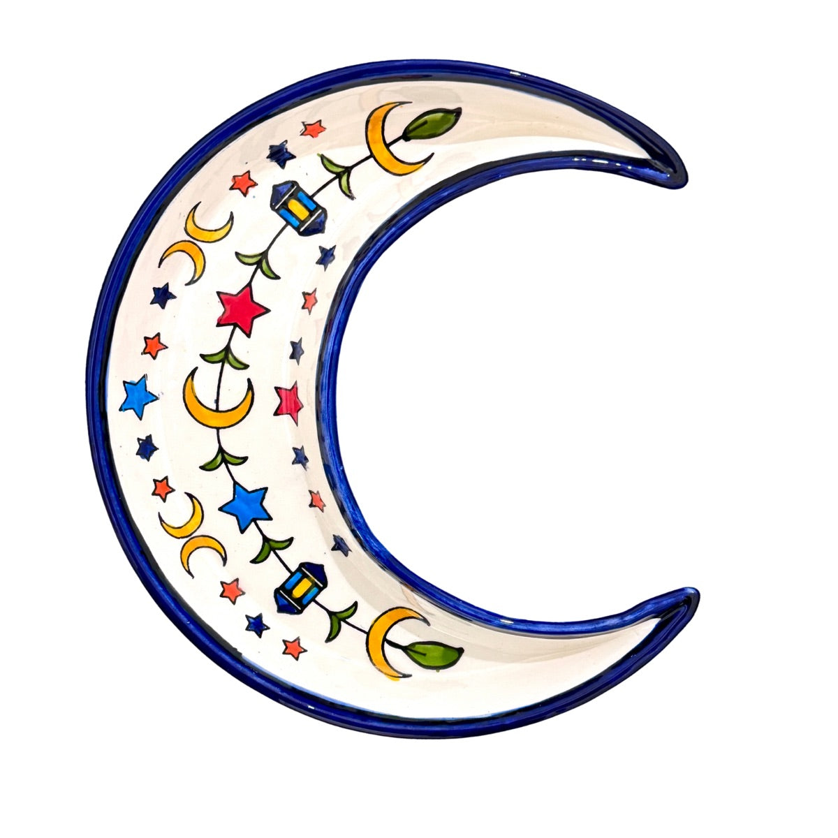 Ceramic Crescent Moon DIsh (10")