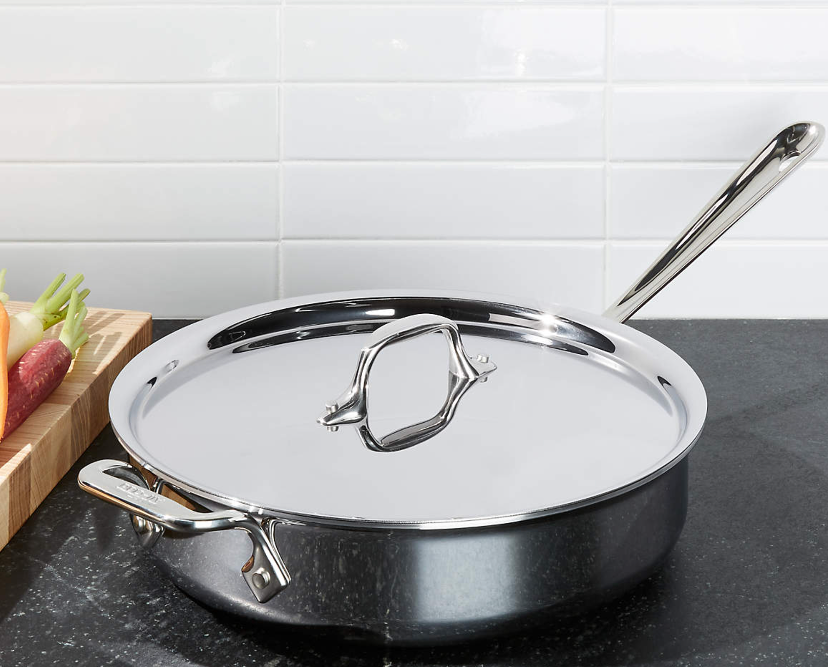 All-Clad ® d3 Stainless Steel 3-Qt. Saute Pan with Lid