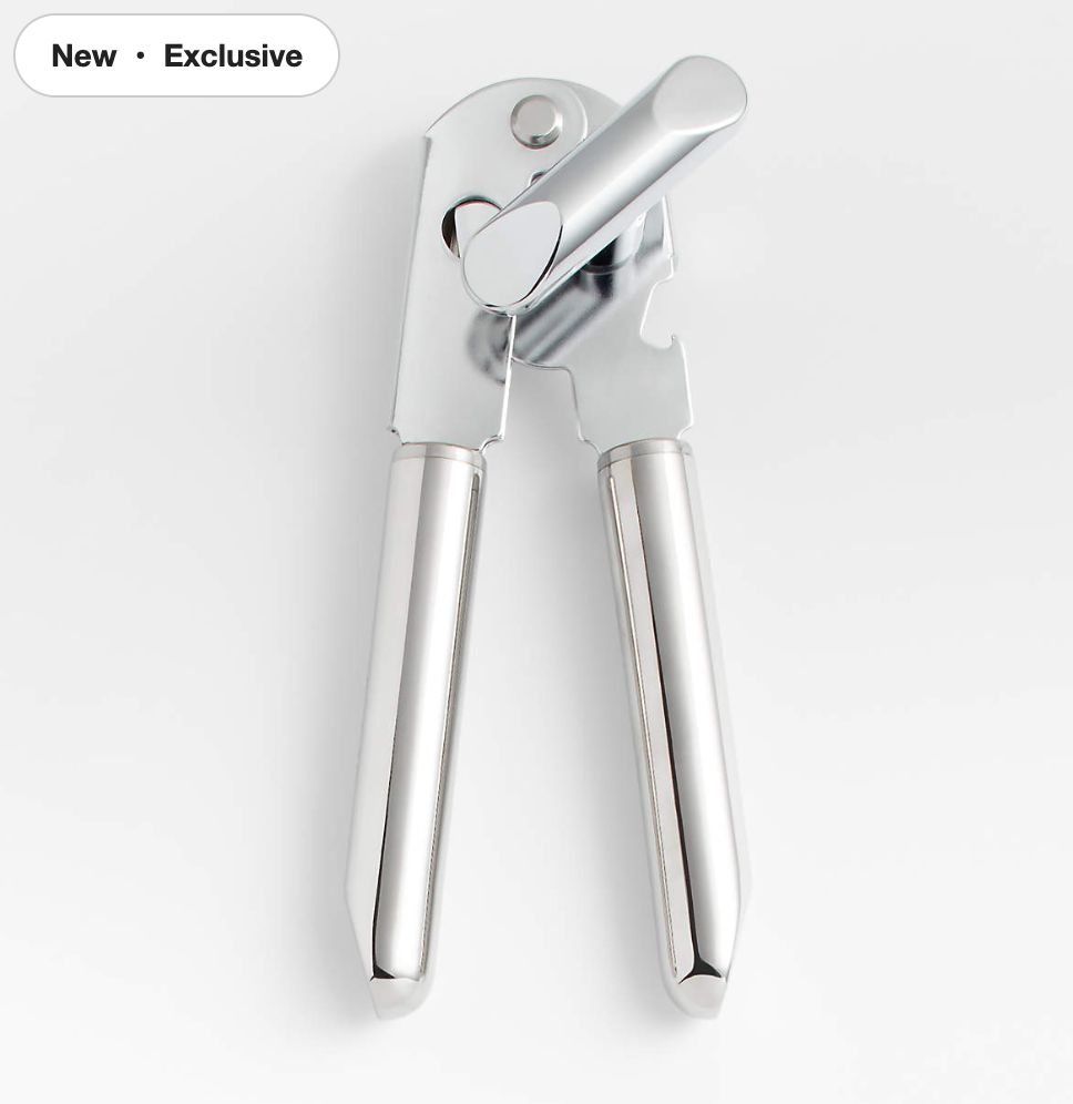 Crate & Barrel Stainless Steel Can Opener