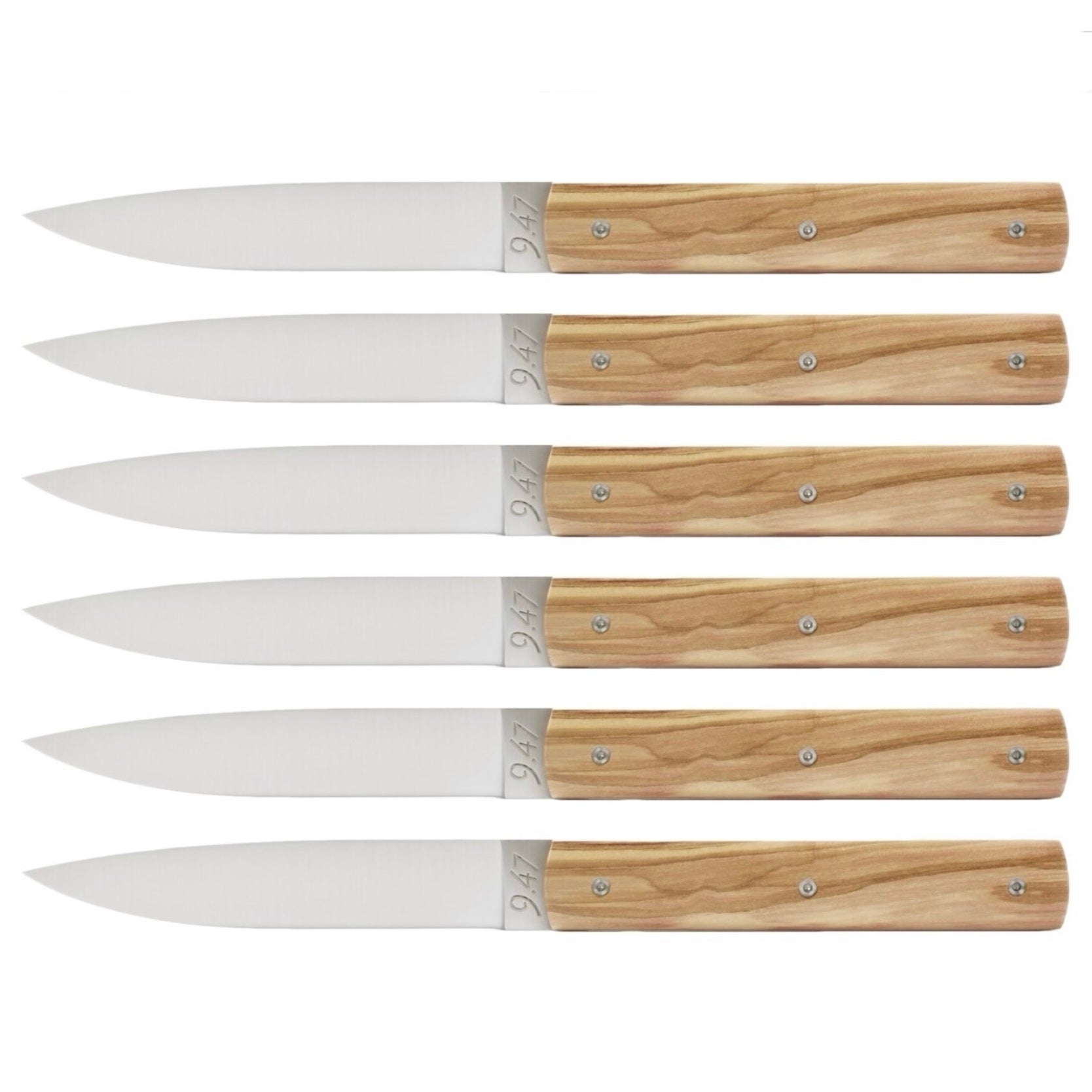 9.47 Olivewood Steak Knife, Set of 6