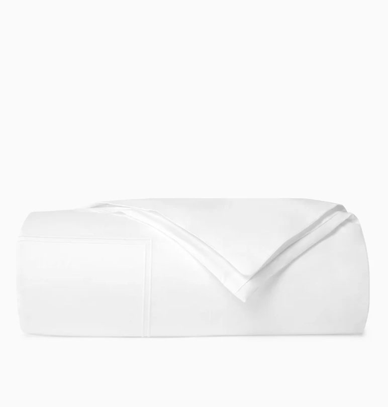 Sferra Grande Hotel Duvet Cover (King, White/White)