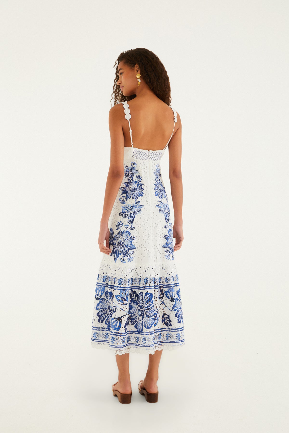 Beautiful Nature Off White Sleeveless Maxi Dress