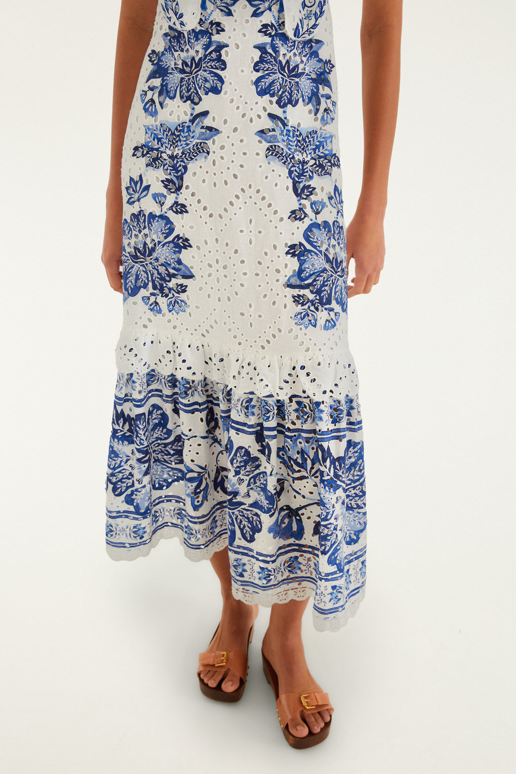 Beautiful Nature Off White Sleeveless Maxi Dress
