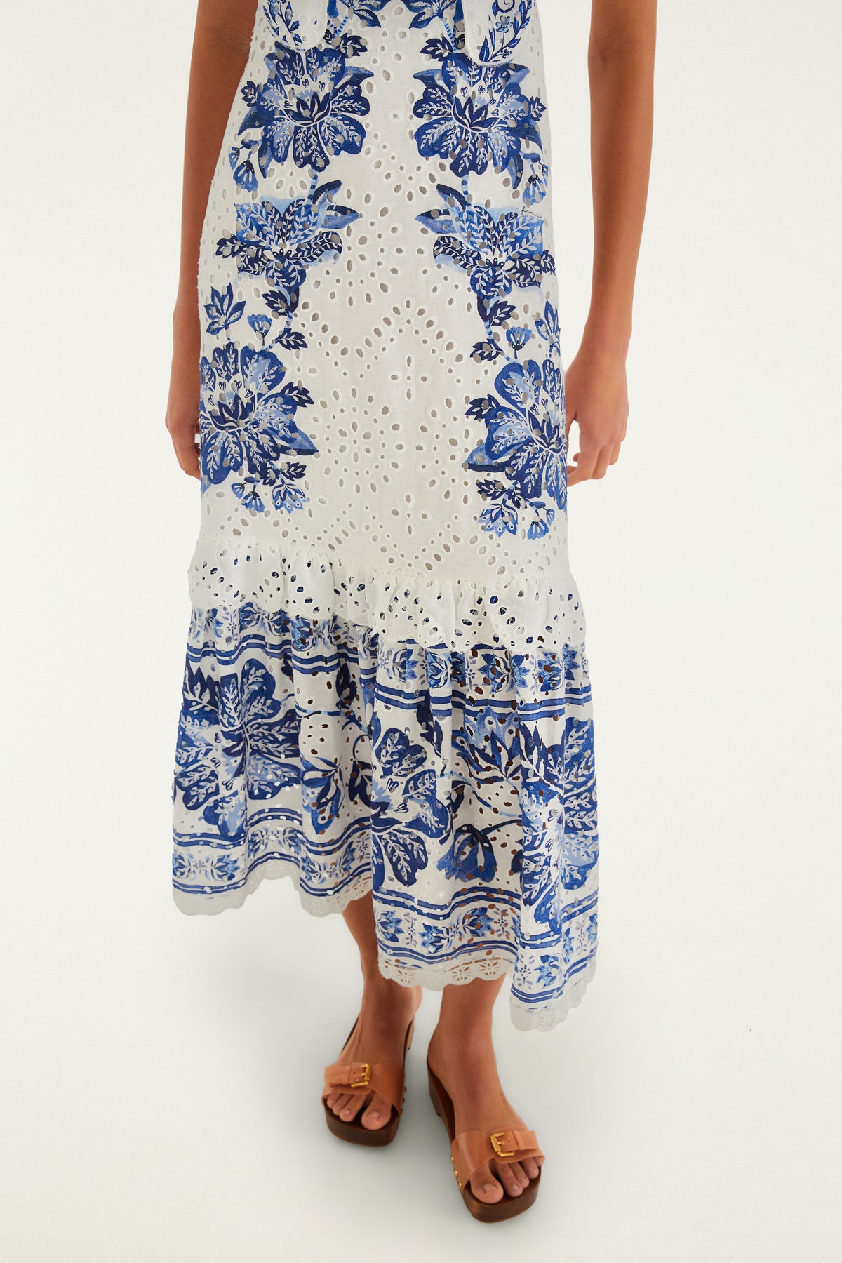 Beautiful Nature Off White Sleeveless Maxi Dress