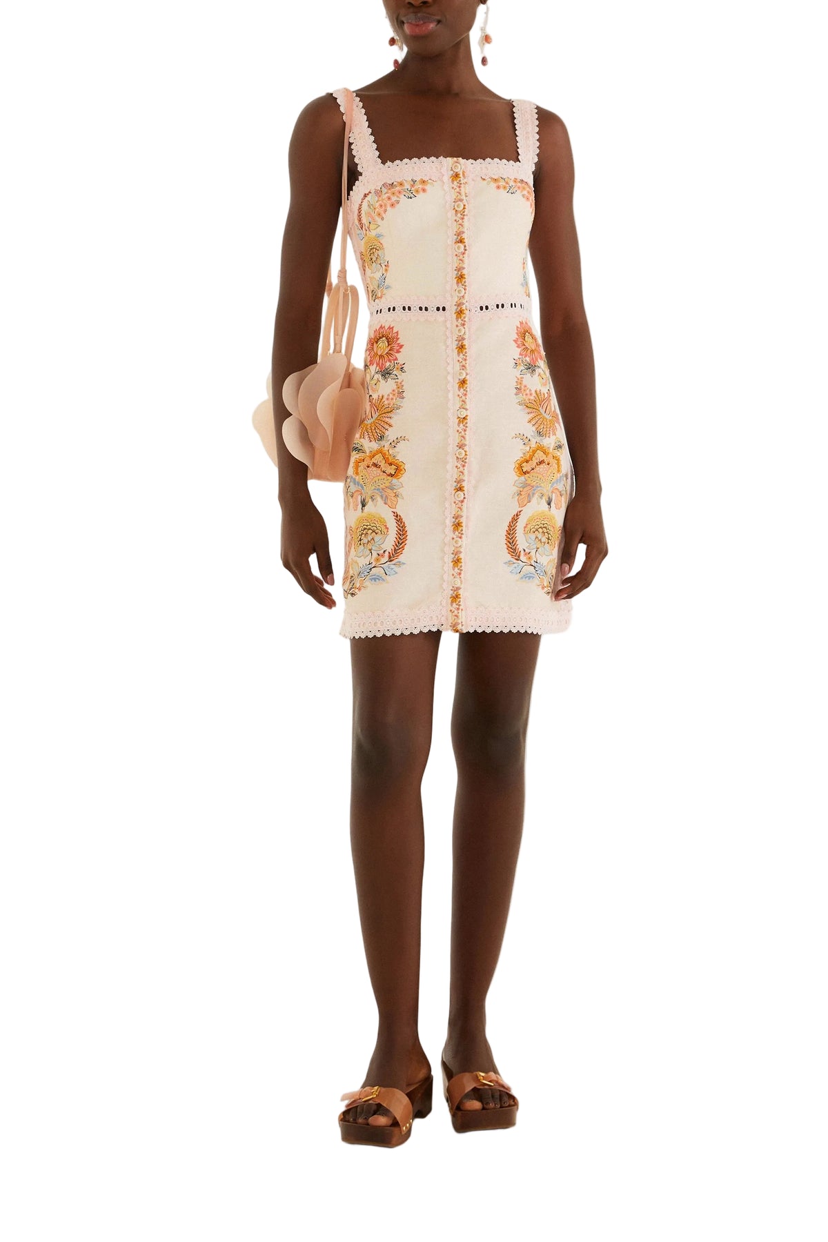 Ligia Light Pink Sleeveless Mini Dress