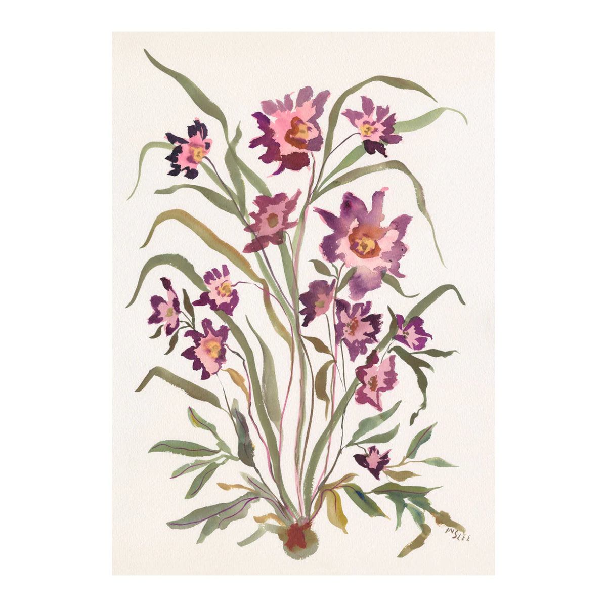 Botanical Print: Satin Plum