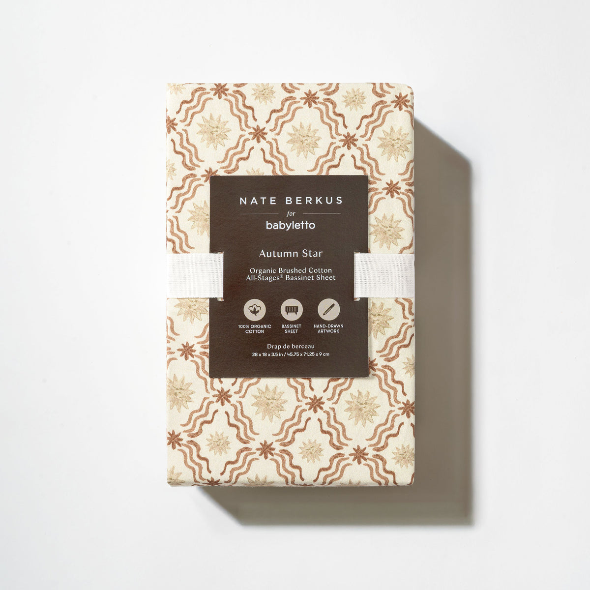 All-Stages® Bassinet Sheet in GOTS Certified Organic Brushed Cotton by Nate Berkus in Autumn Star
