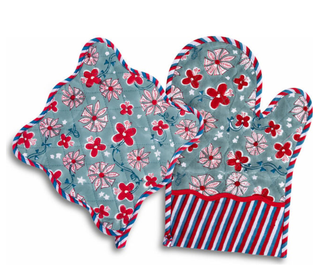 Effie Oven Mitt & Pad Pair