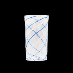 Blue Swirl Highball Glass