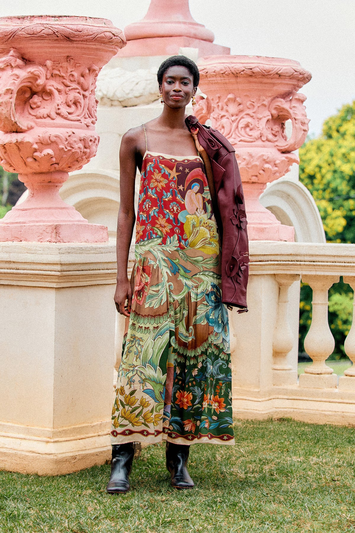 Lunar Boho Multicolor Maxi Sleveless Dress