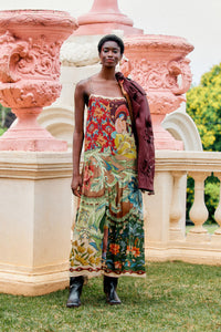 Lunar Boho Multicolor Maxi Sleveless Dress