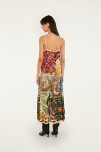 Lunar Boho Multicolor Maxi Sleveless Dress