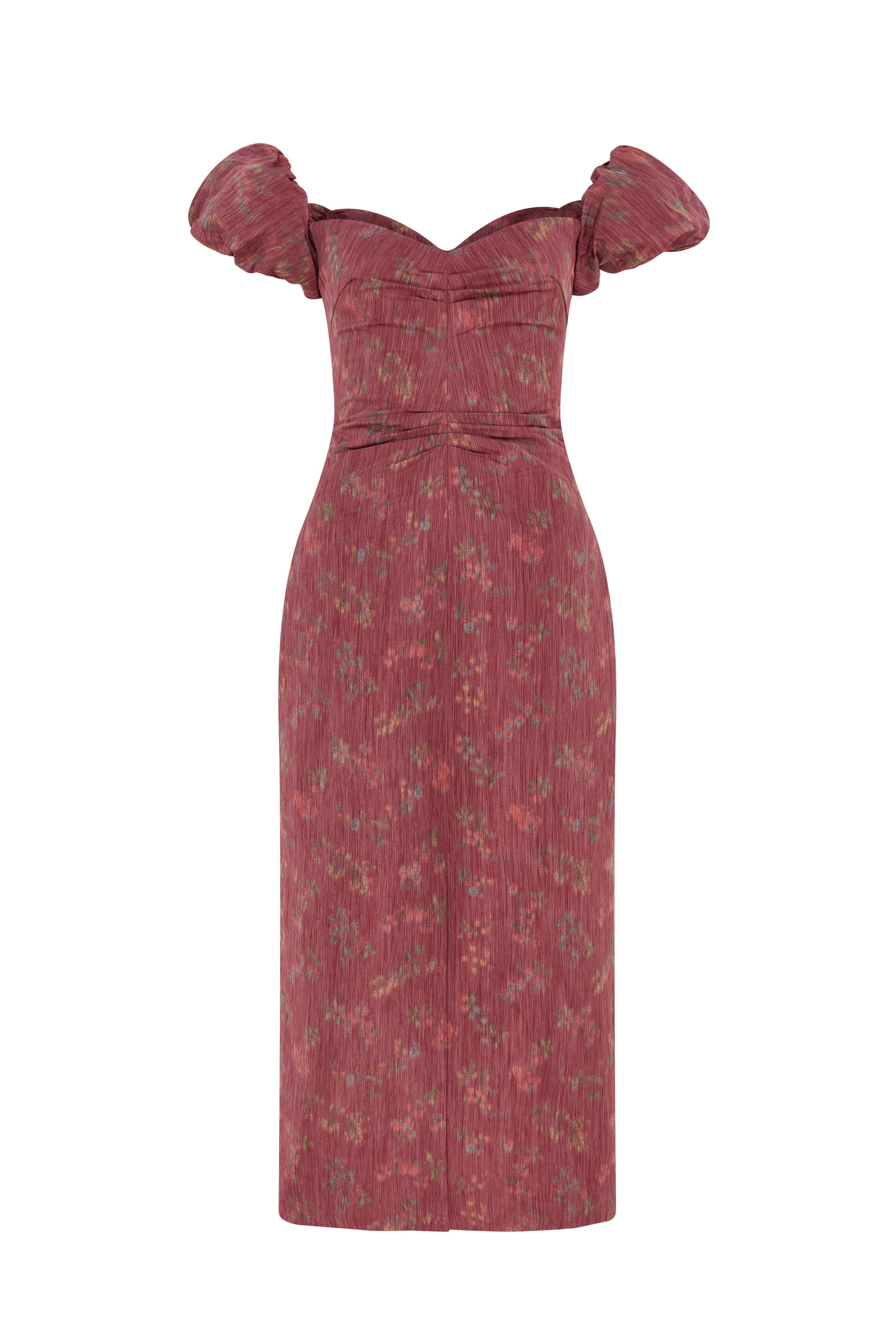 Adelaide Floral Ikat Column Midi Dress