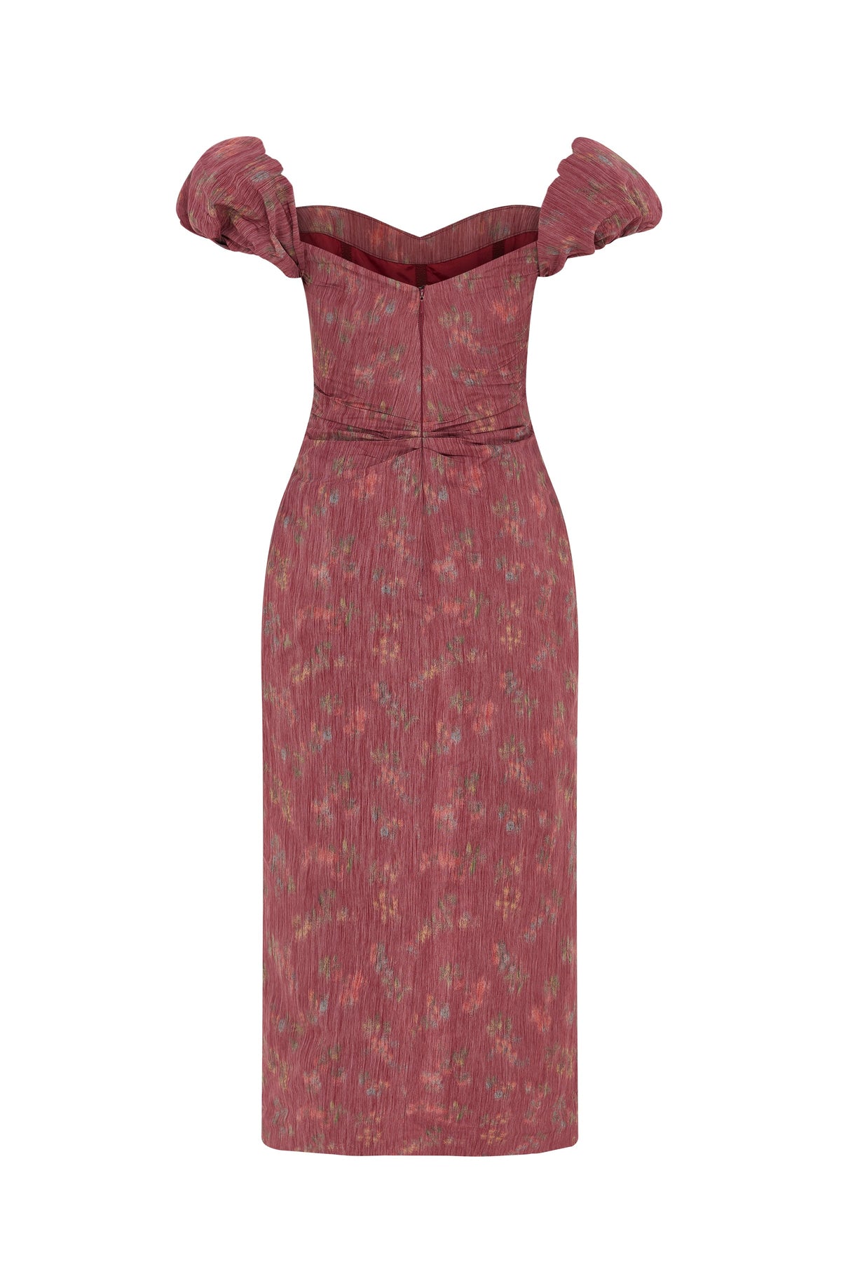 Adelaide Floral Ikat Column Midi Dress