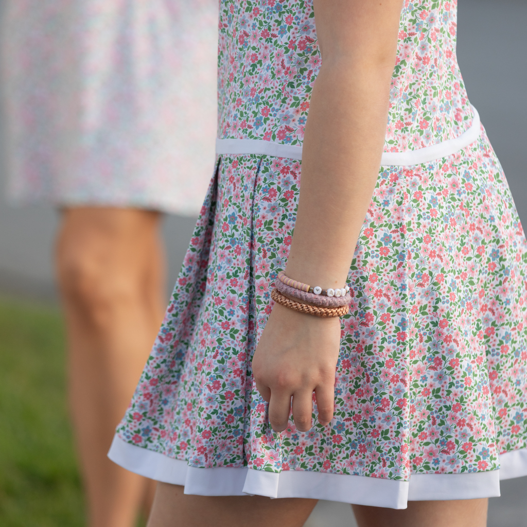 Henry Duvall Taft Tennis Dress for girls, classic preppy athletic dress with built-in shorts made from soft stretchy performance fabric for tennis and summer activities.