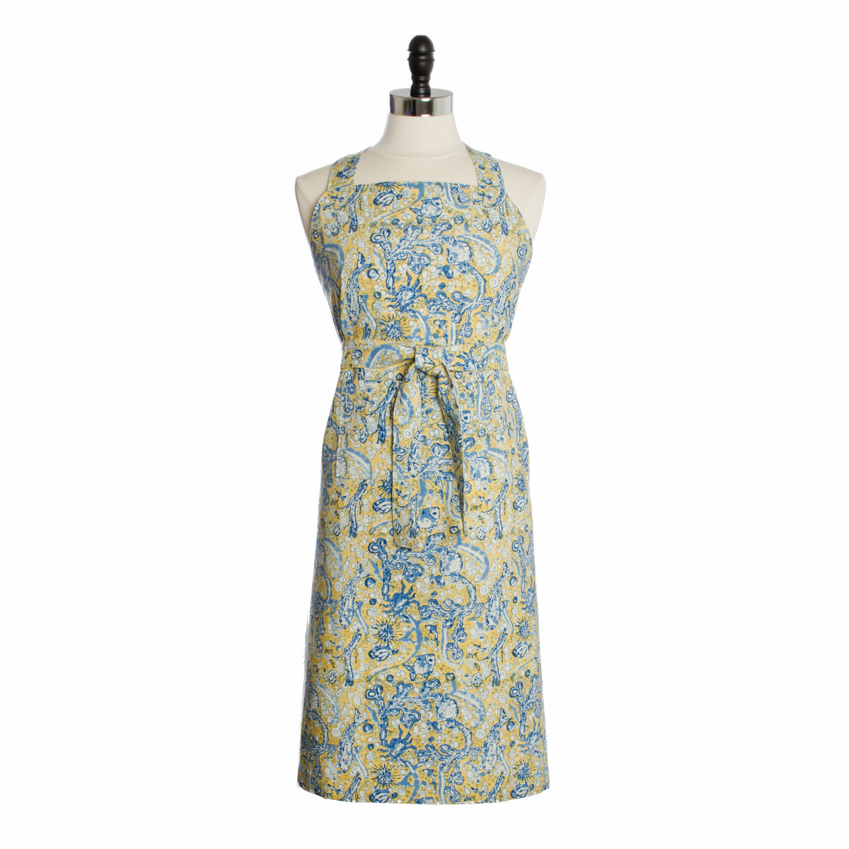 La Mer Apron in Blue & Yellow