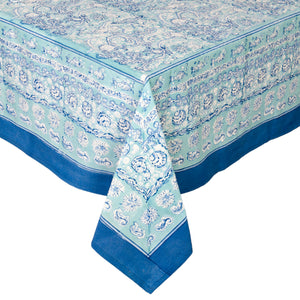 La Mer Tablecloth in Aqua