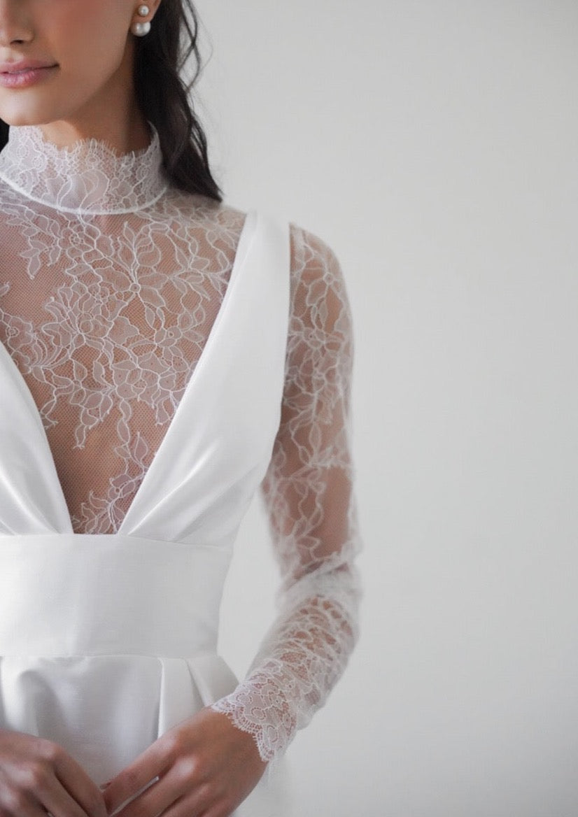 Sencha Lace Bodysuit in Ivory | Over The Moon