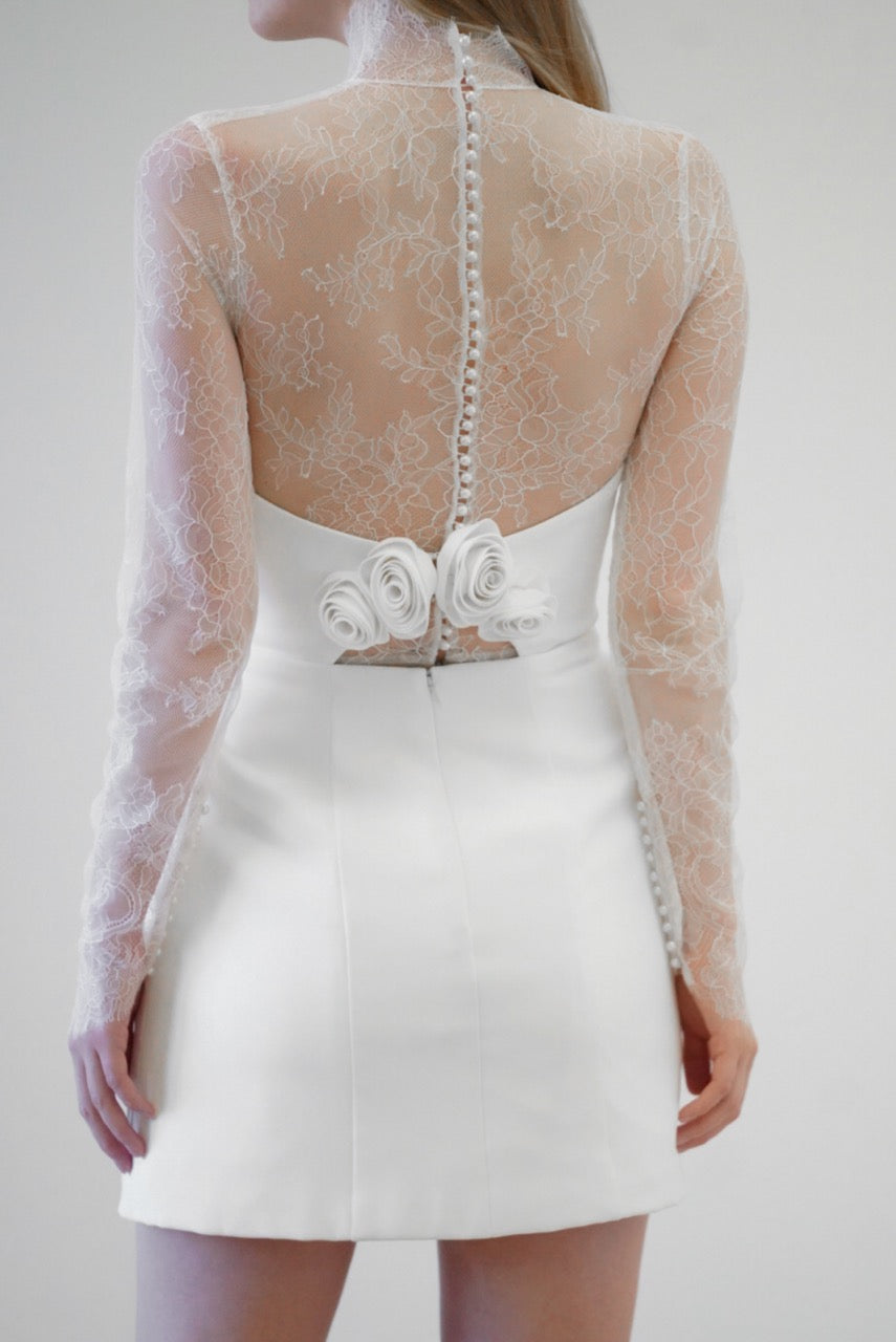 knee length dresses for ladies Chiara Lace Dress