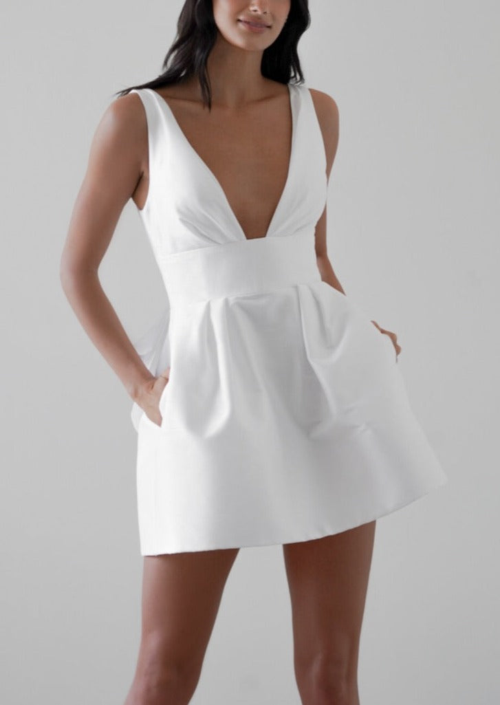 Muffin Dress in Ivory