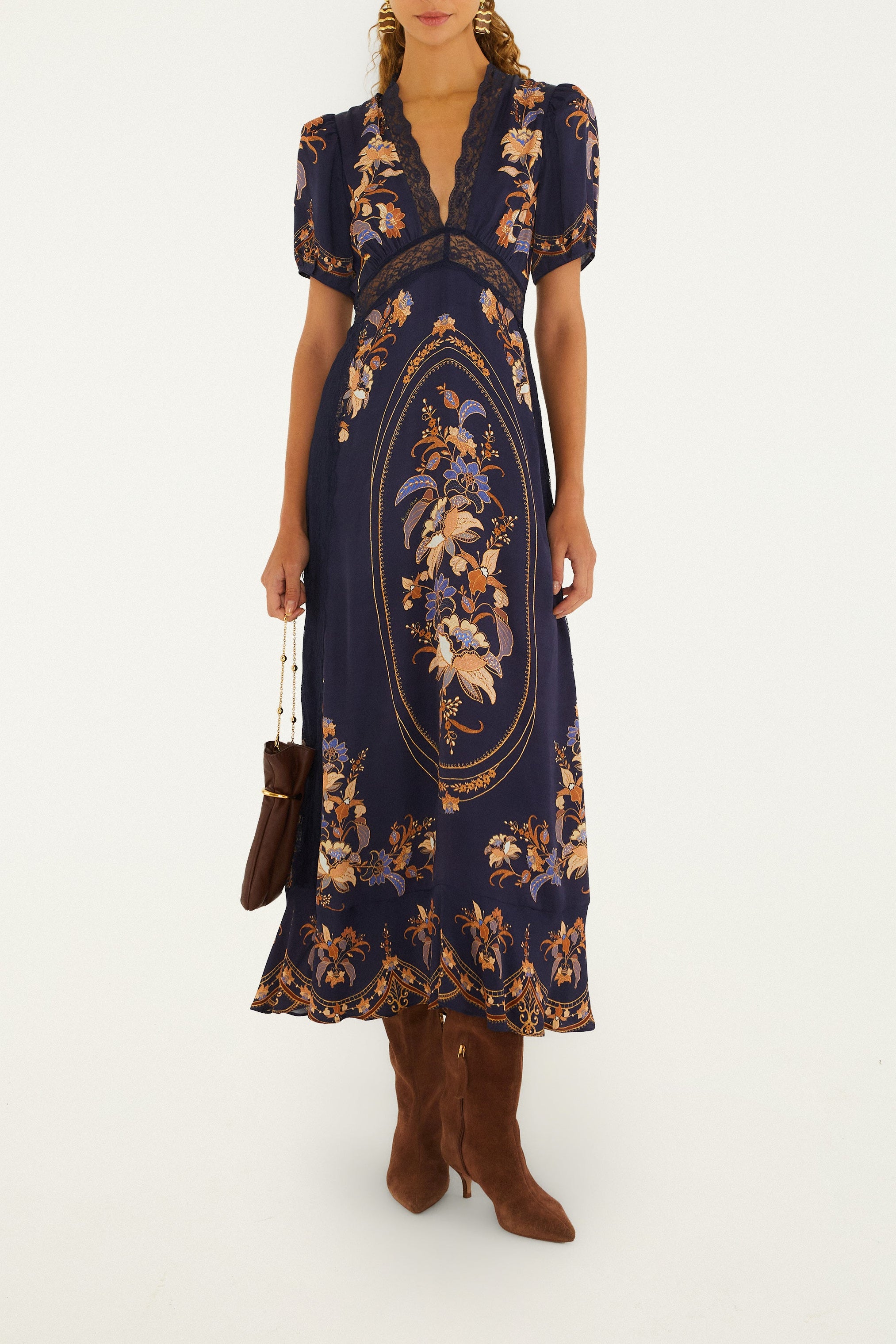 Lara Navy Blue Maxi Dress