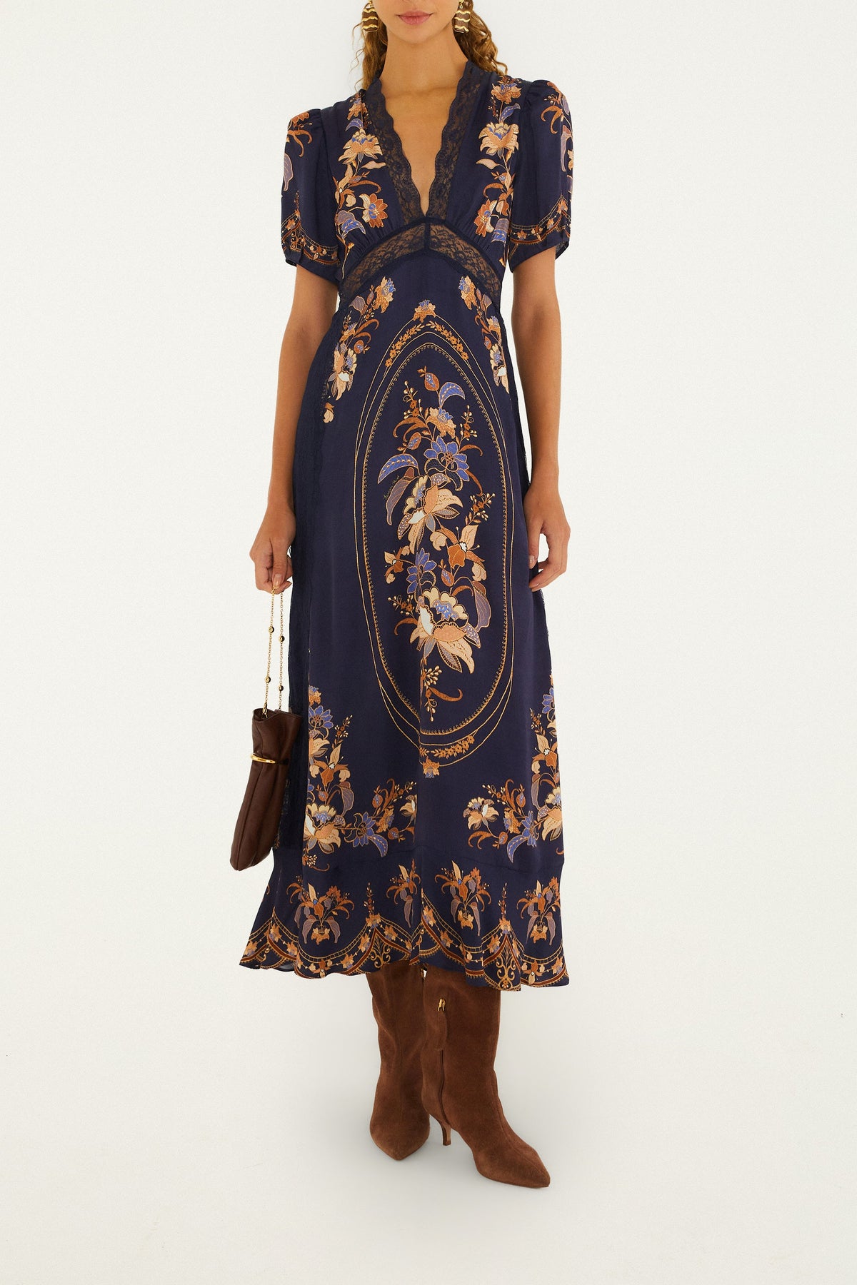 Lara Navy Blue Maxi Dress