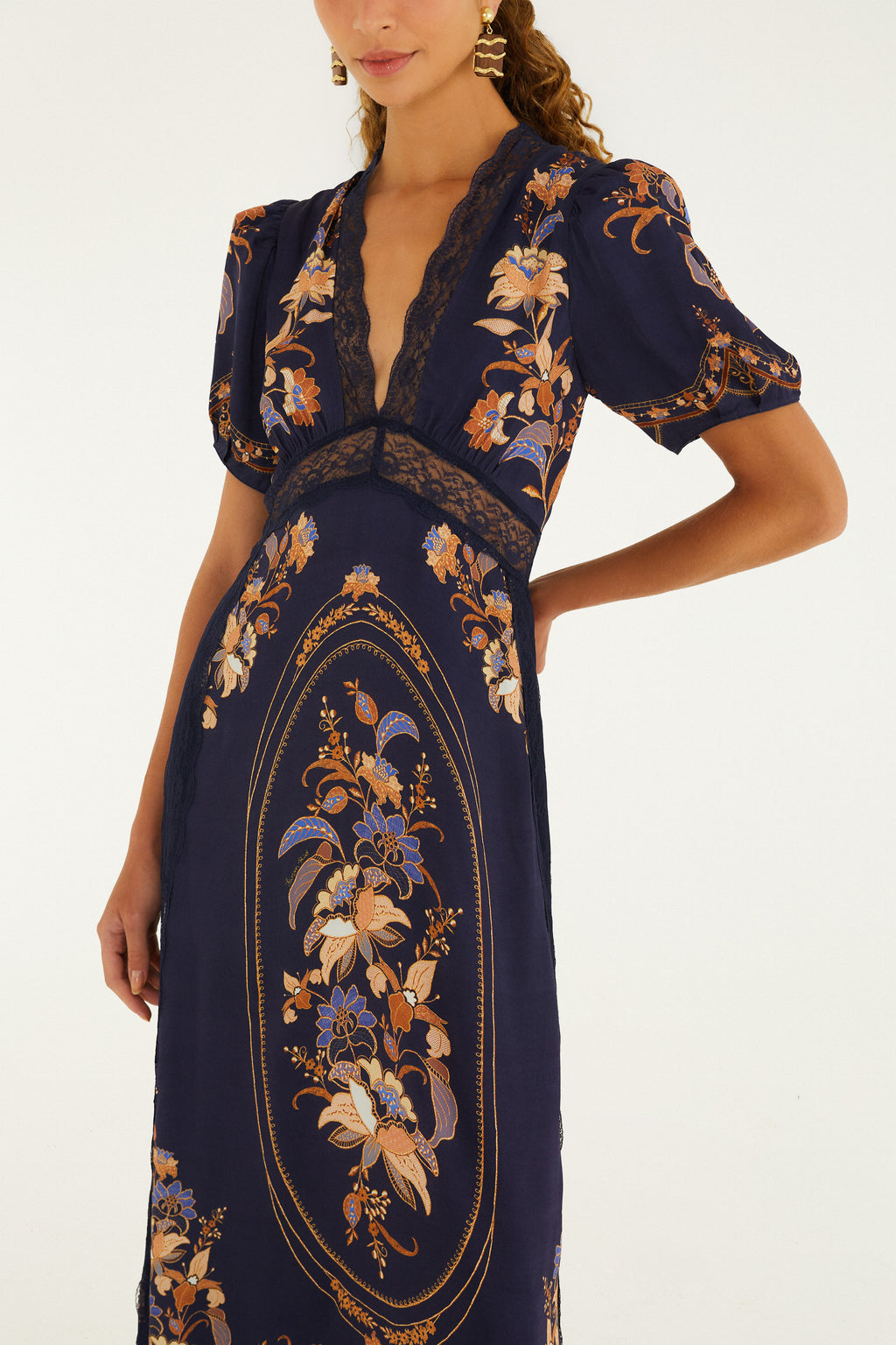 Lara Navy Blue Maxi Dress