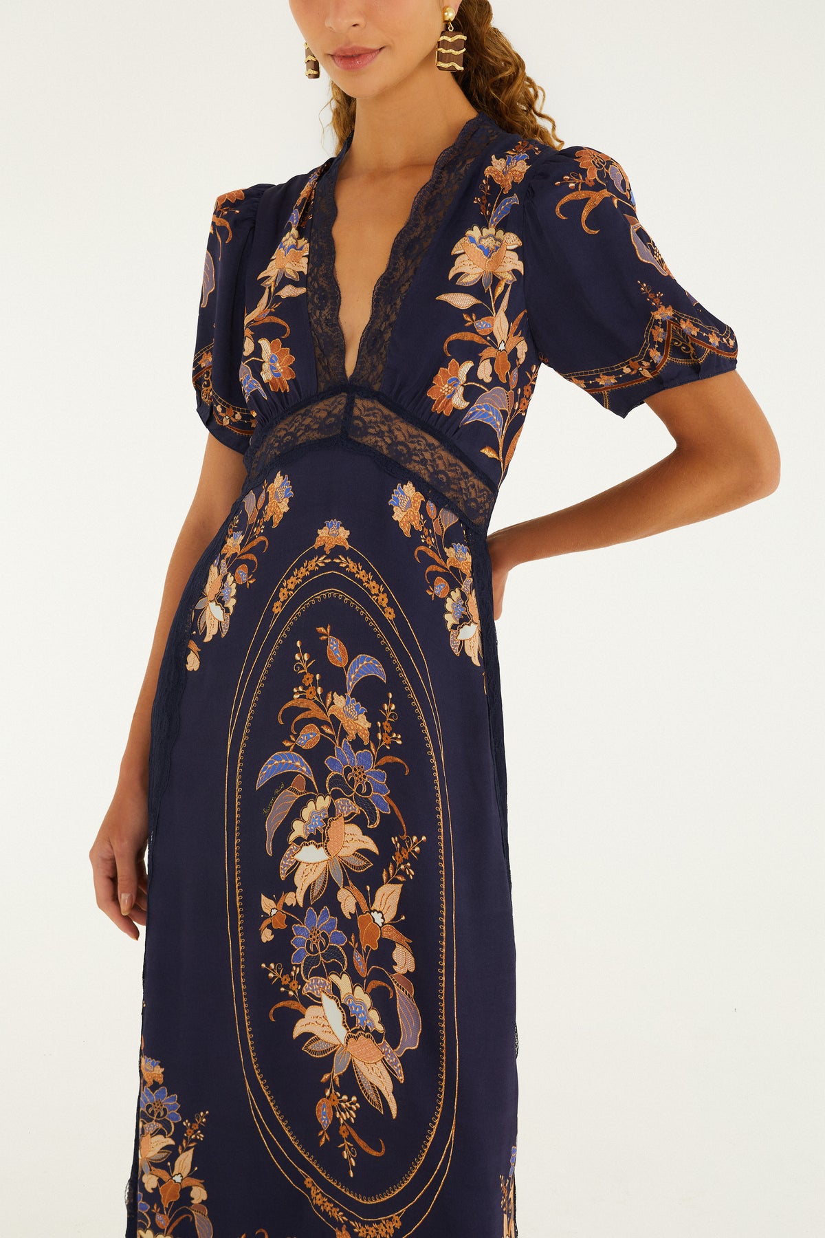 Lara Navy Blue Maxi Dress
