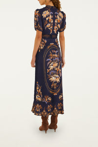 Lara Navy Blue Maxi Dress