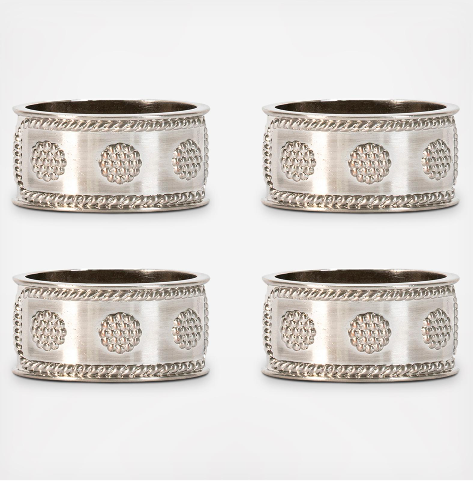 Berry & Thread Napkin Ring, Set of 4