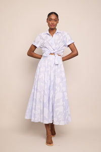Carolina Skirt in Floral Clip Jacquard