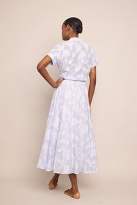 Carolina Skirt in Floral Clip Jacquard