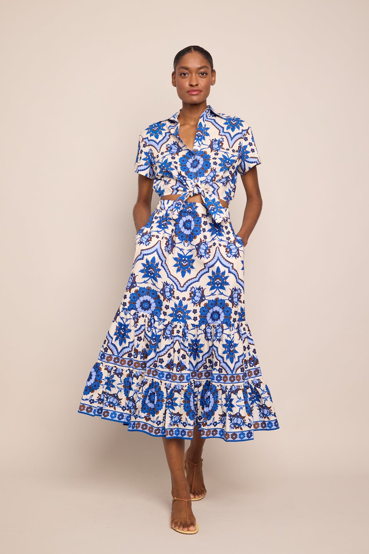 Chase Skirt in Mystic Blue