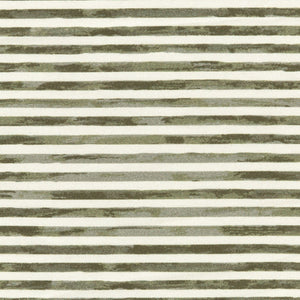 Crib Sheet in GOTS Certified Organic Brushed Cotton by Nate Berkus in Juniper Stripe