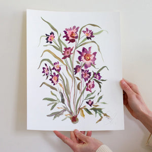 Botanical Print: Satin Plum