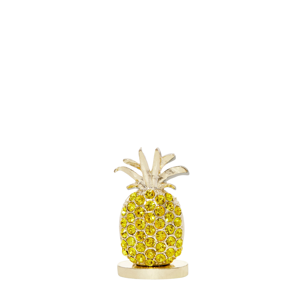 Pineapple Placecard Holders in Yellow, Set of Two