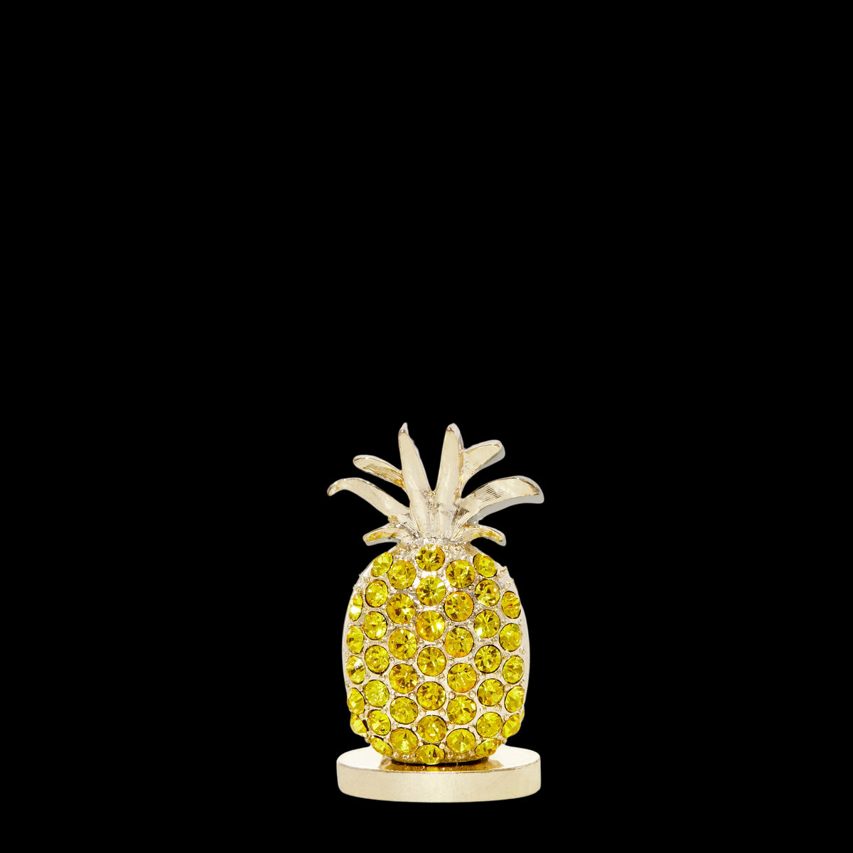 Pineapple Placecard Holders in Yellow, Set of Two