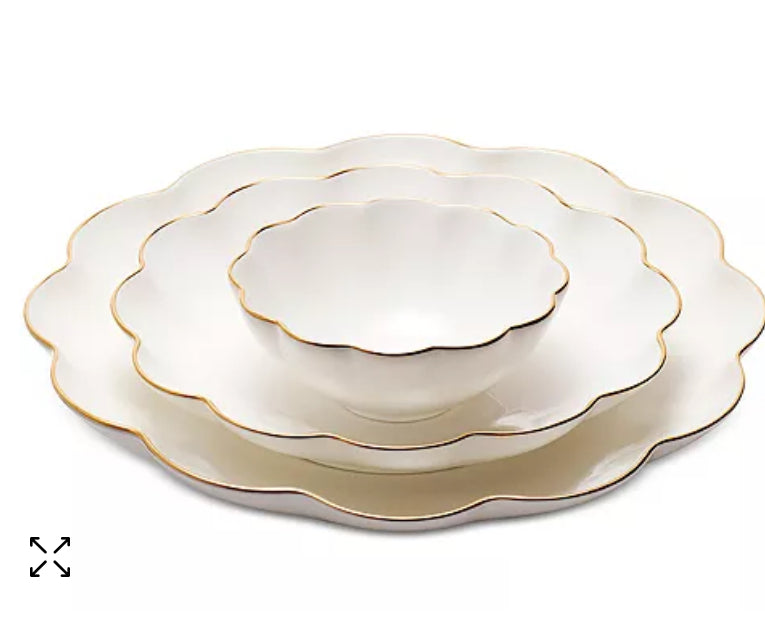 AERINScalloped Nesting Serving Dishes, Set of 3