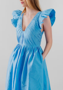 Calatheas Dress in Cornflower Blue