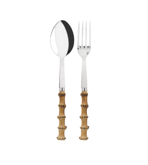 Bamboo Handle Serving Set