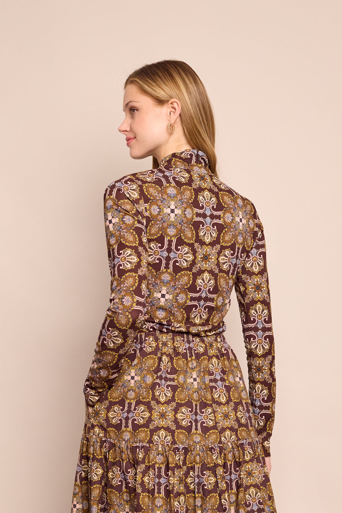 Suzie Top in Vintage Tile Brown
