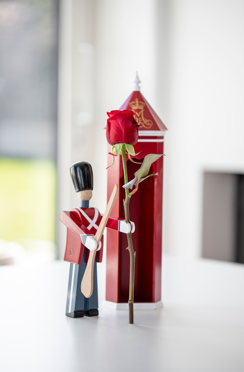 Guardsman With Gun in Red, White, and Blue