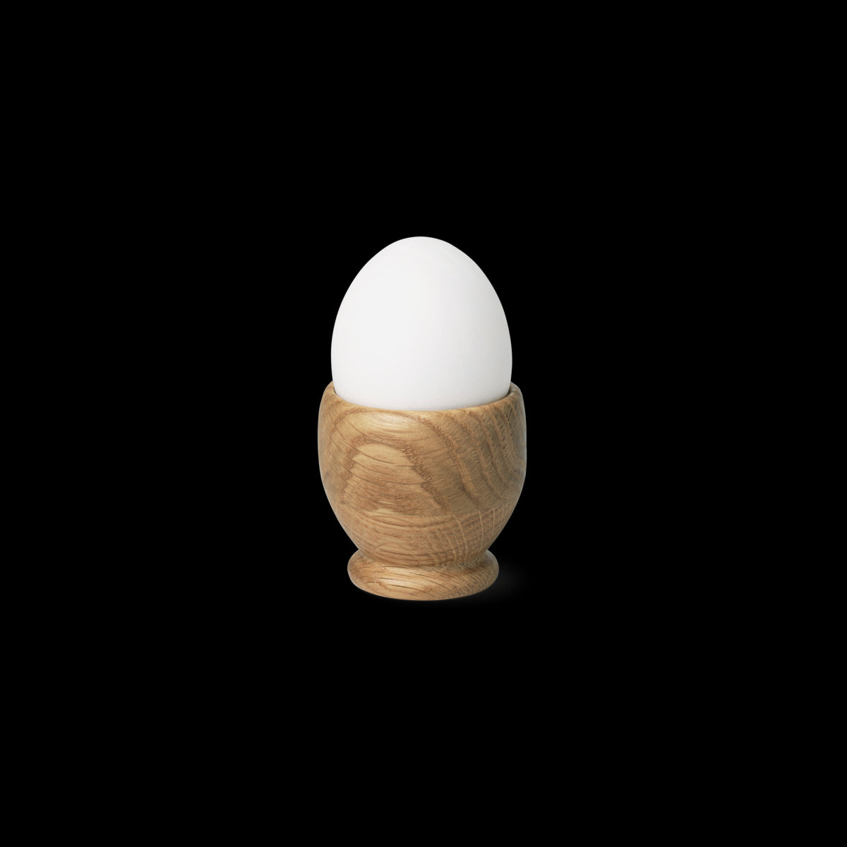 Egg Cup in Oak, Set of 2