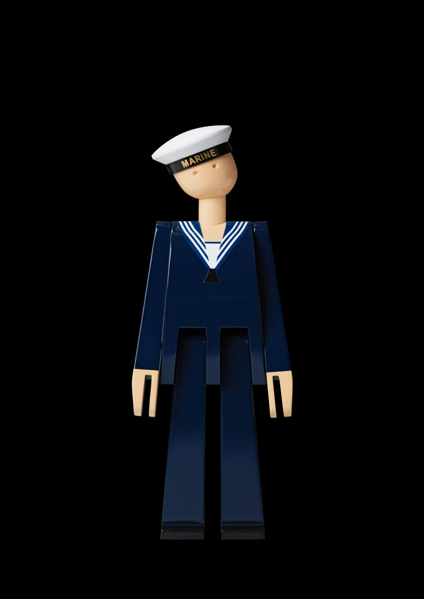 Kay Bojesen Marine in Dark Blue and White