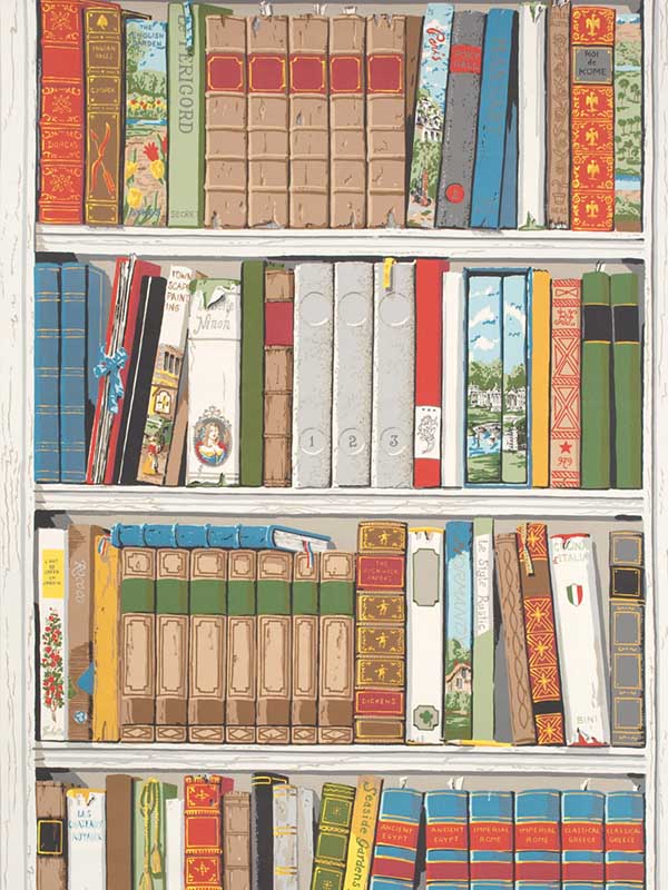 Bibliotheque Multicolor Wallpaper